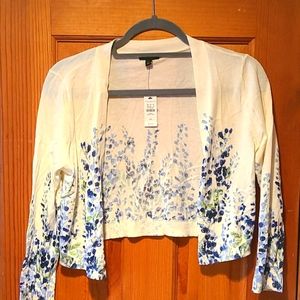 Talbots Size XS White Cardigan